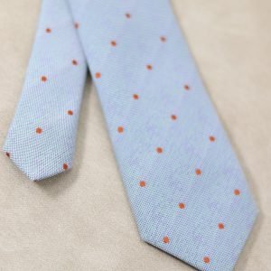 Polka Dot Blue Tie