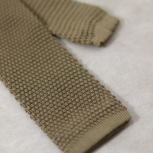 Beige Knitted Tie