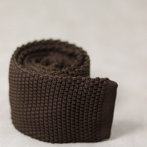 Brown Knitted Tie