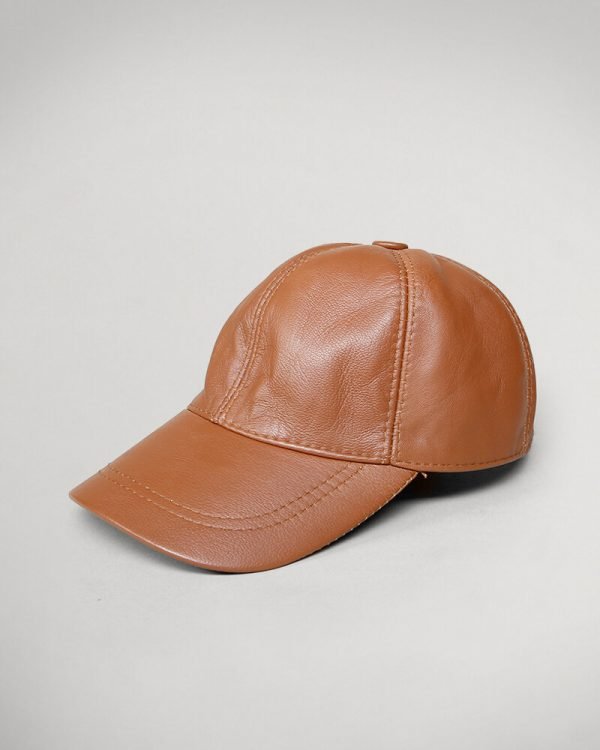 havana leather cap, havana leather hat for men
