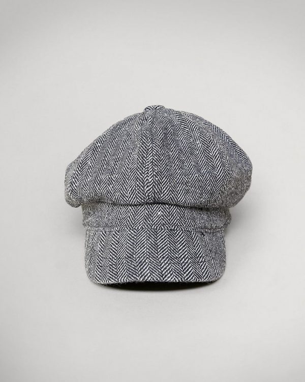 textured baker boy light grey cap,textured baker boy light grey hat