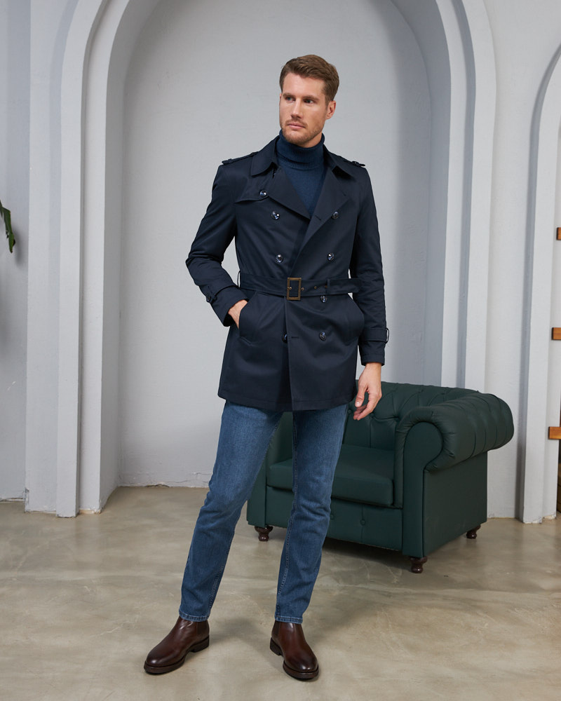 Waterproof Navy Coat