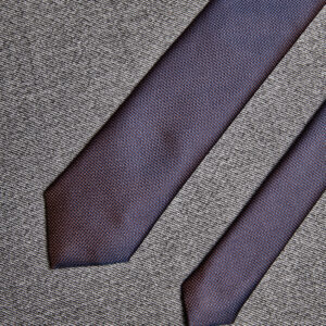Navy & Brown Slim Tie