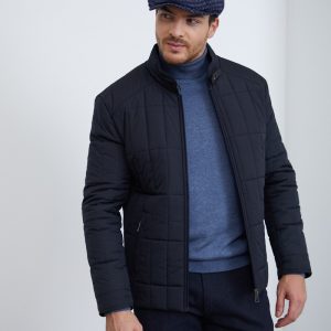 Significant Quilted Navy Waterproof Jacket