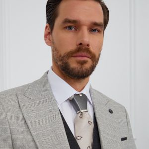 Solid Grey Tie Accessory