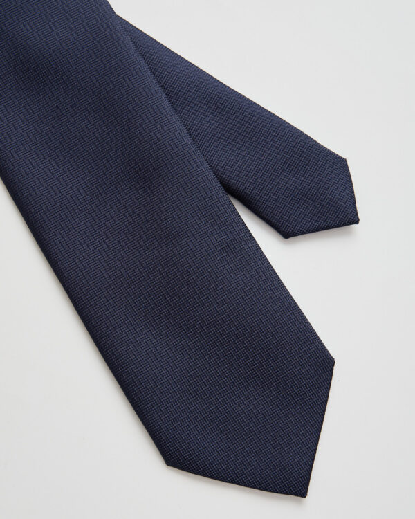 Navy Classic Textured Tie