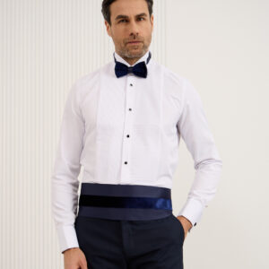 Navy Titan Cummerbund Bowtie Set