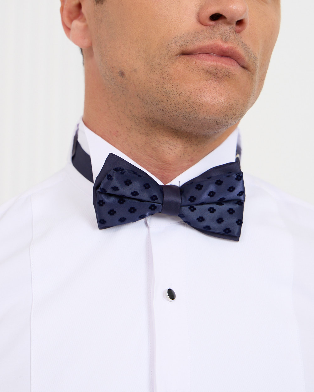 Navy Mykonos Cummerbund Bowtie Set
