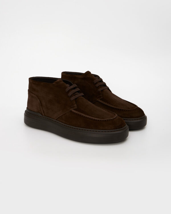 Brown Modern Suede Boots