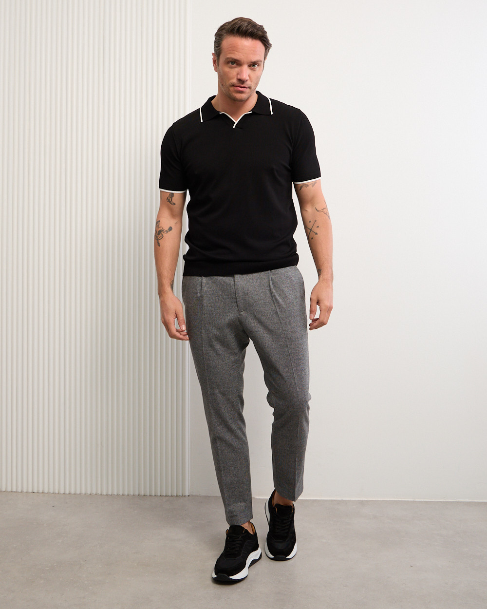 Grey Classic Edge Trousers