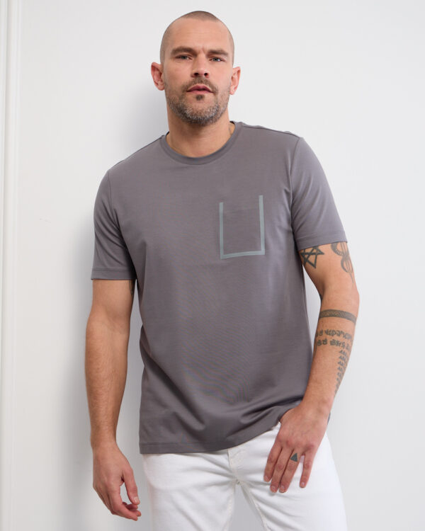 Grey Stretch Anti Wrinkle T-Shirt