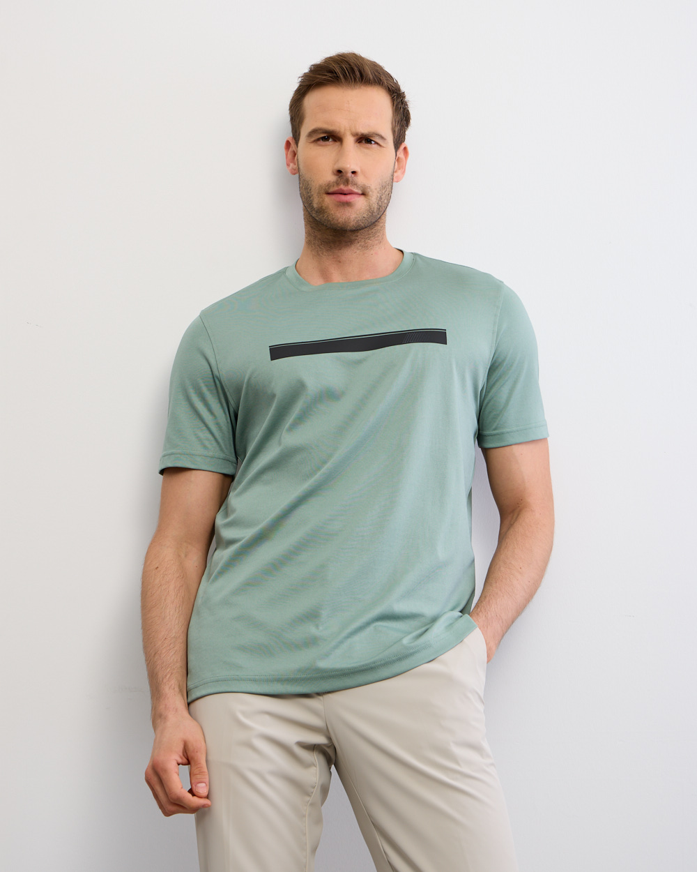 Mint Line Design T-Shirt