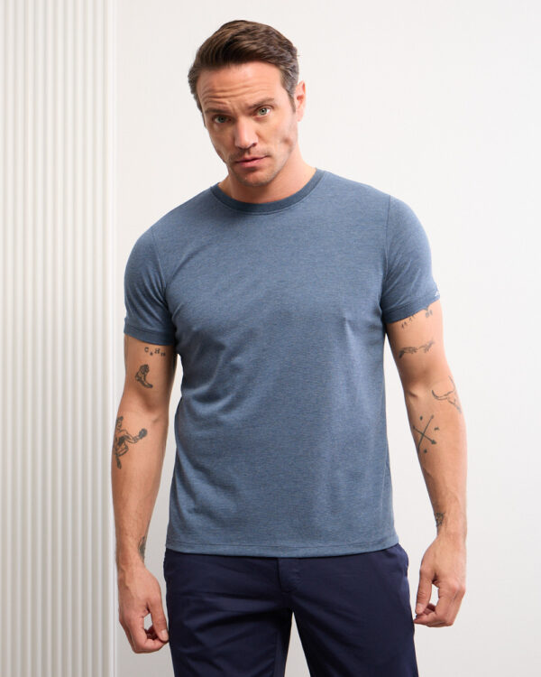 Indigo Refined Structured T-Shirt