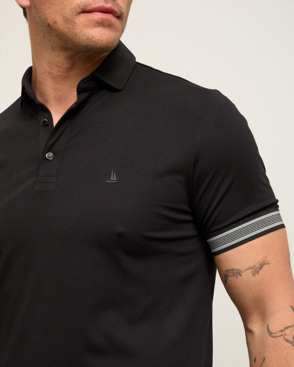 Black TechFit Performance Polo