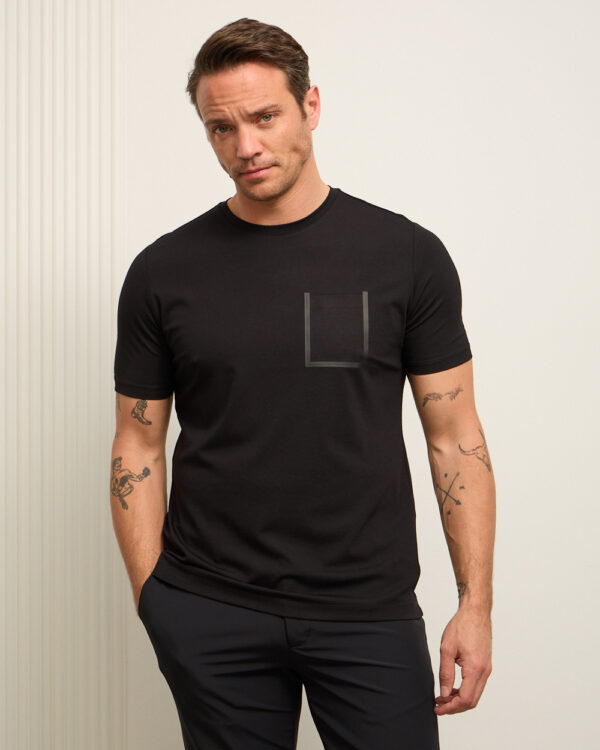 Black Stretch Anti Wrinkle T-Shirt