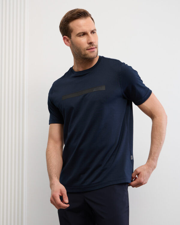 Navy Line Design T-Shirt