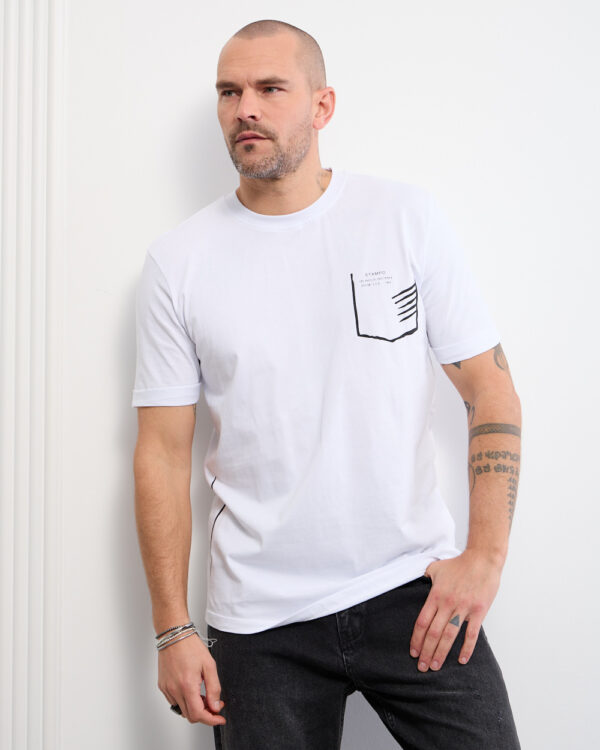 White Contemporary T-Shirt