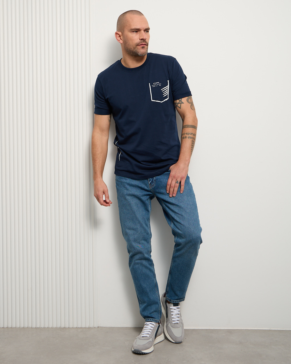 Navy Contemporary T-Shirt