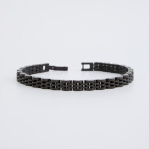 Black Smooth Tennis Bracelet