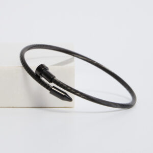 Black Needle Cuff Bracelet