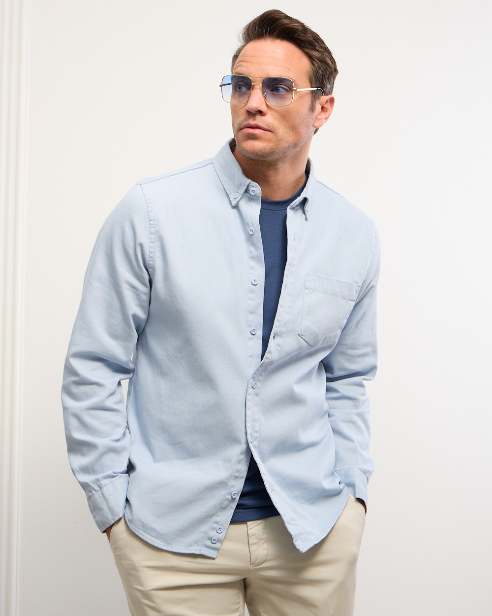 Blue Classic Denim Shirt
