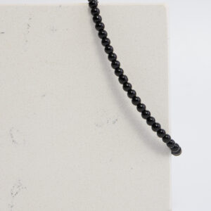 Black Minimal Beaded Bracelet