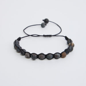 Grey Roots Beaded Bracelet