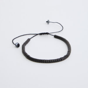 Black Flowing Beaded Bracelet