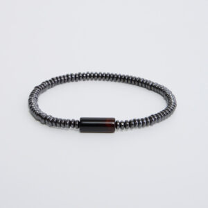 Silver Rustic Beaded Bracelet