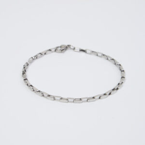 Silver Modernist Chain Bracelet