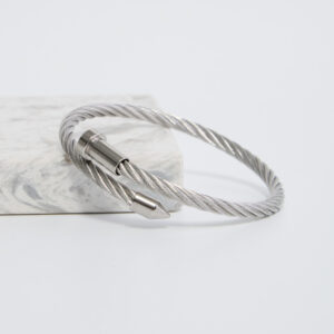 Silver Nail Cuff Bracelet