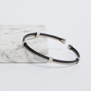 Black Duo Cuff Bracelet
