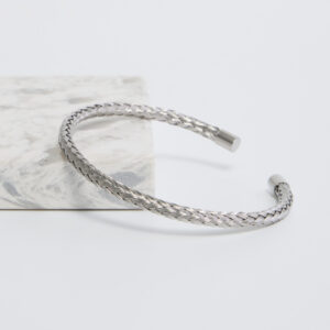 Silver Wire Cuff Bracelet