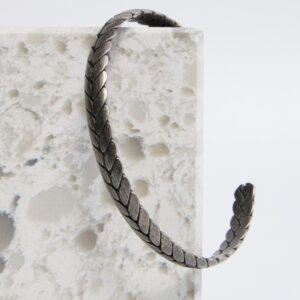 Charcoal Roman Cuff Bracelet