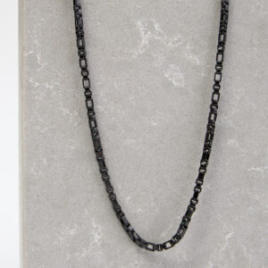 Black Modern Chain Necklace