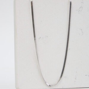 Silver Gentle Flat Chain Necklace