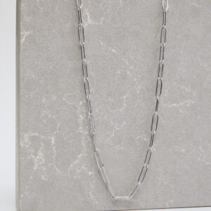 Silver Contemporary Chain Necklace