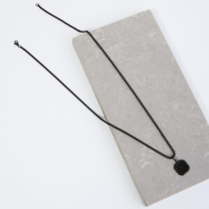 Black Serene Pendant Necklace