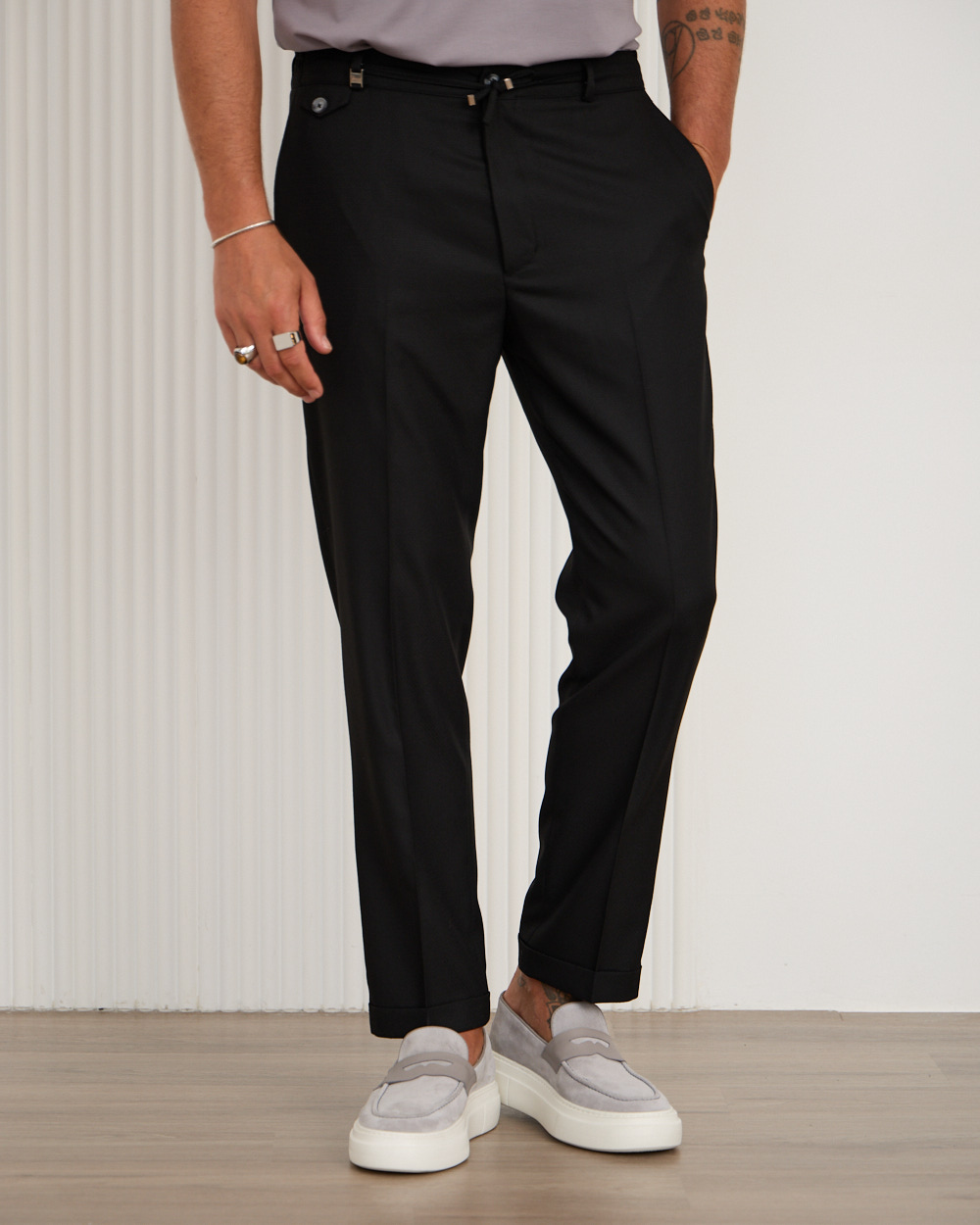 Black Prestige Smart Trousers