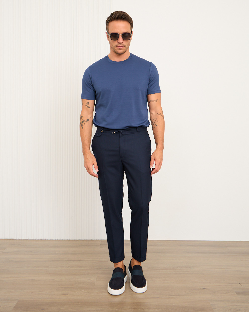 Navy Eminent Smart Trousers