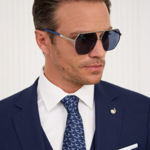 Victor Navy Aviator Sunglasses