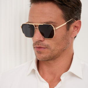Gerald Black Aviator Sunglasses