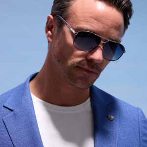 Jonas Navy Aviator Sunglasses