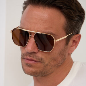 Gerald Brown Aviator Sunglasses