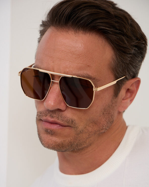 Gerald Brown Aviator Sunglasses