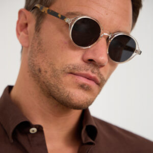 Frederick Tortoise Round Sunglasses