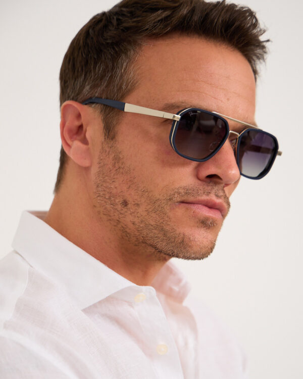 Vincent Navy Aviator Sunglasses
