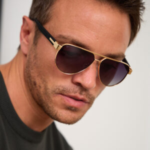 Alfred Gold Aviator Sunglasses