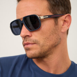 Marvin Navy Aviator Sunglasses