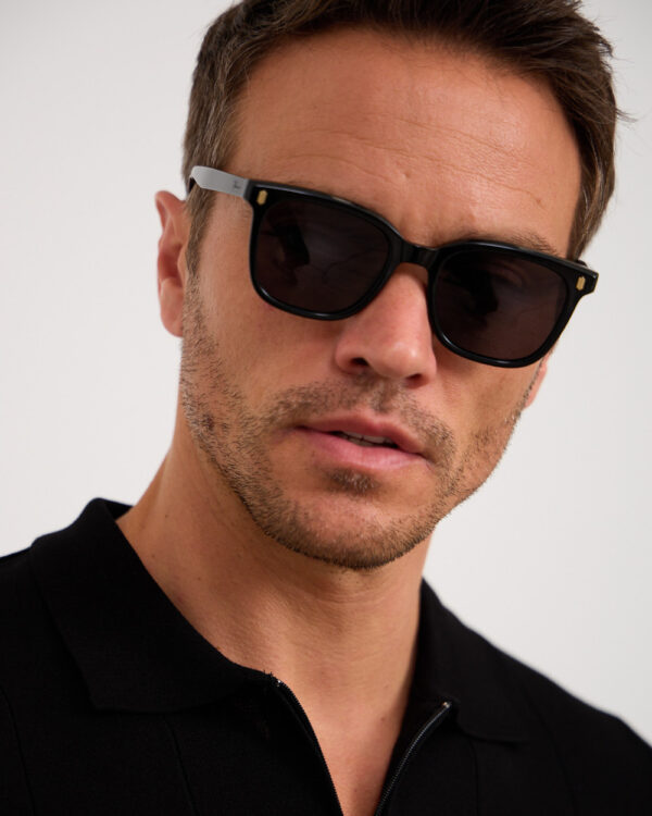 Clyde Black Square Sunglasses